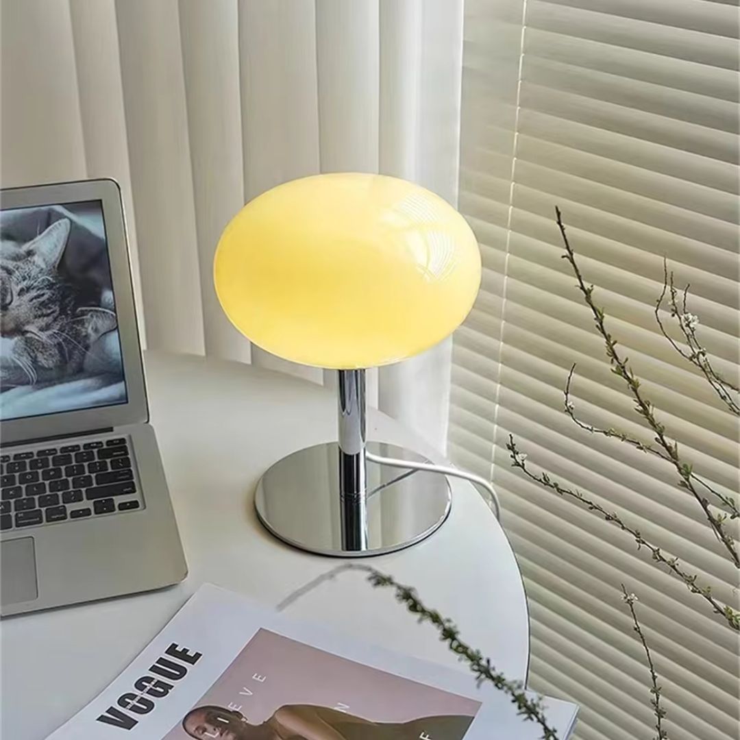 Dimmable Table Lamp – Adjustable Modes, 20cm Round