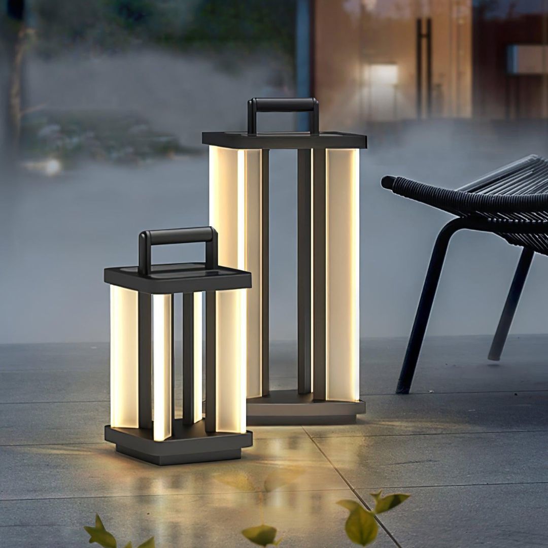 Modern Solar Outdoor Light – Stainless Steel LED Landscape Lighting