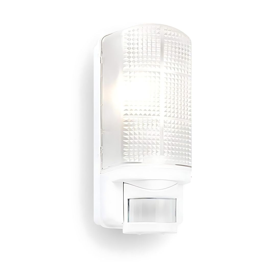 Outdoor Motion Sensor Wall Light IP44 Black PIR LED Compatible
