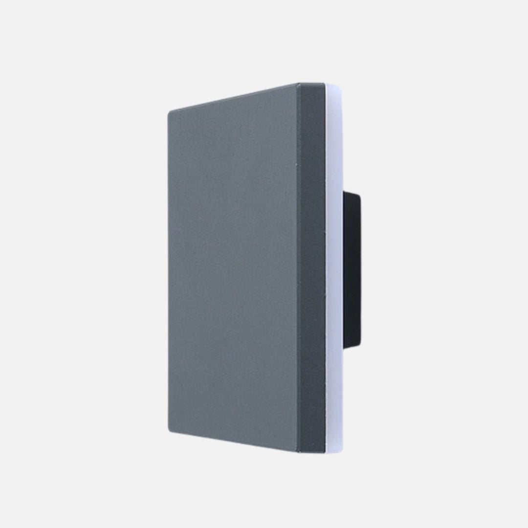 Outdoor Waterproof LED Wall Light in Black Aluminum – 12W IP Rated
