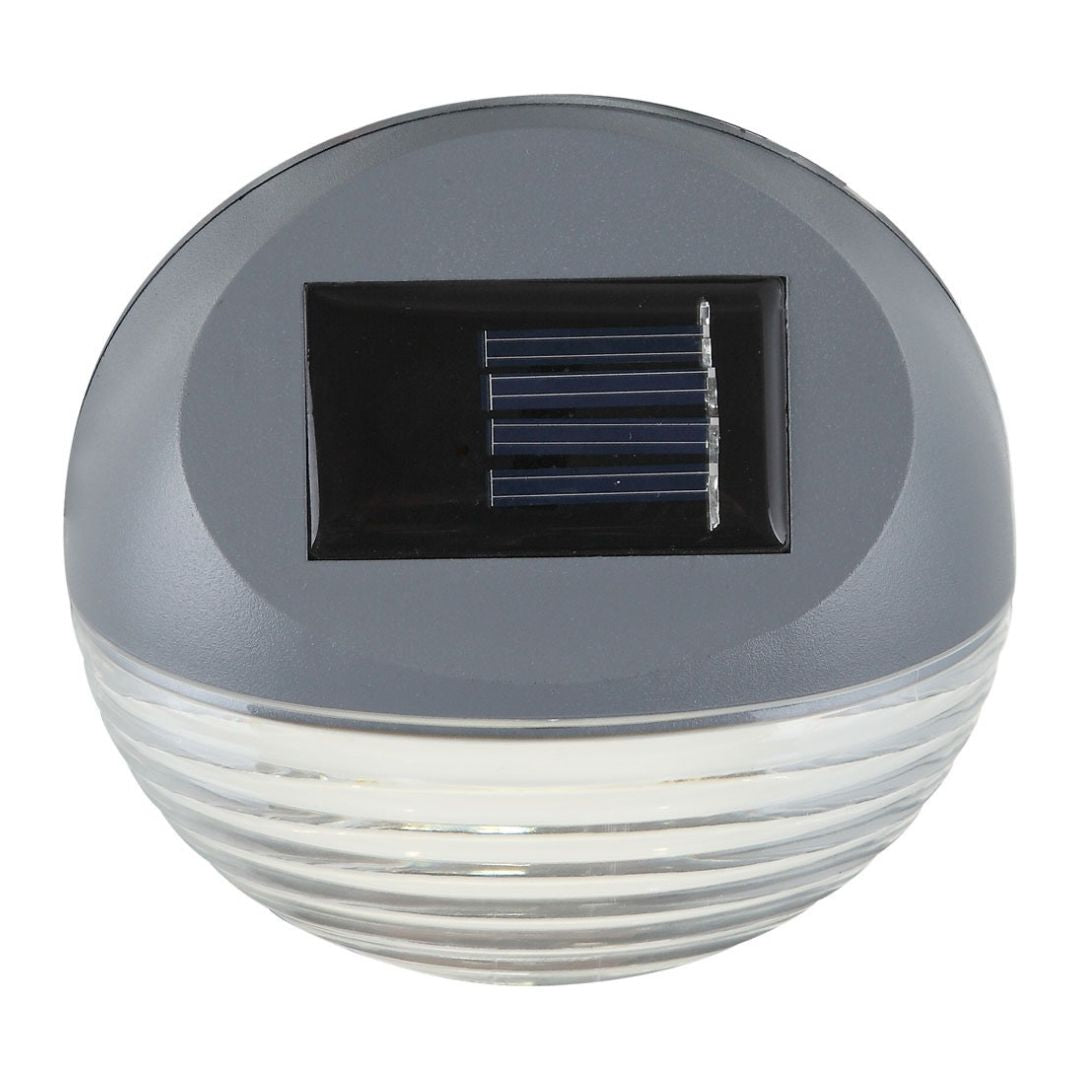 Solar Fence Lights Outdoor LED Set of 6 Waterproof Plastic