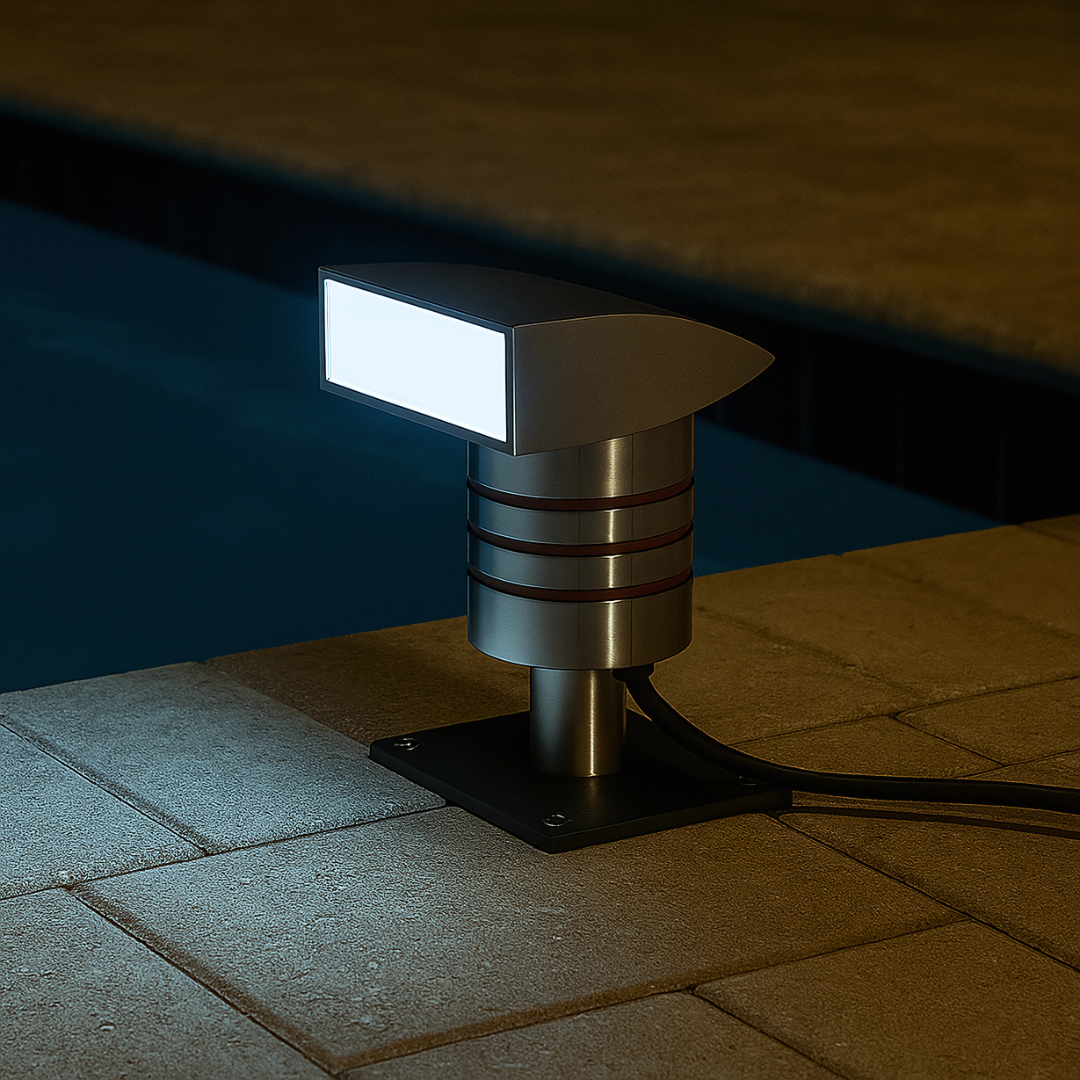 LED Landscape Indicator Light – Bronze Stainless Steel, Multi-Color Illumination