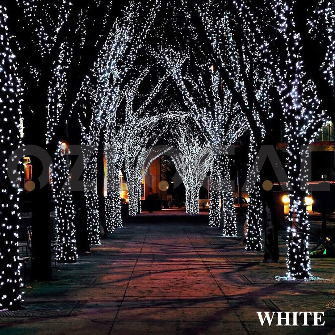 Solar Fairy Lights Outdoor 200LED Warm White IP65