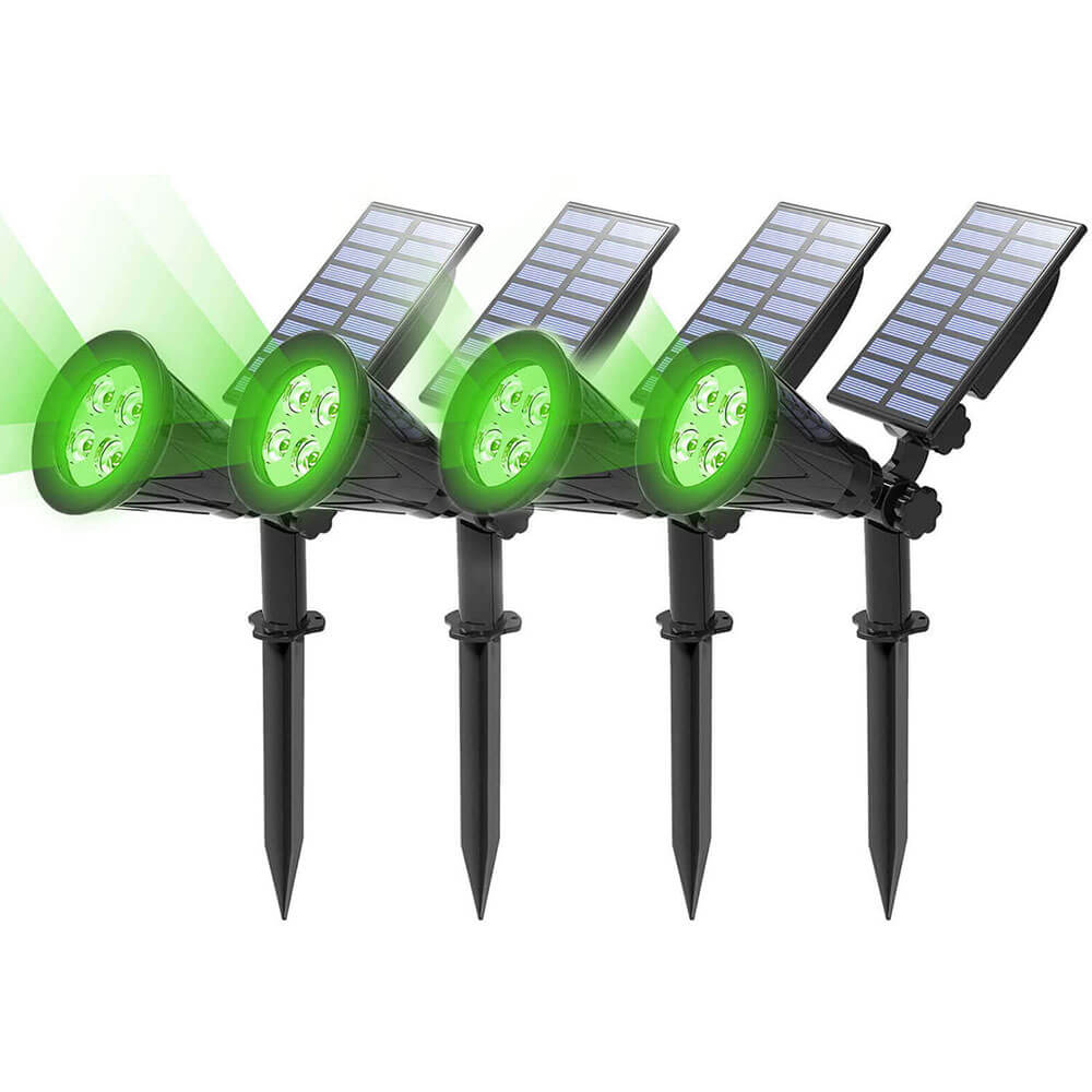 Solar Spot Lights Outdoor with Adjustable Angles and Waterproof Design