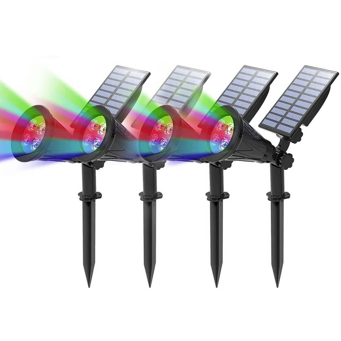 Solar Spot Lights Outdoor with Adjustable Angles and Waterproof Design