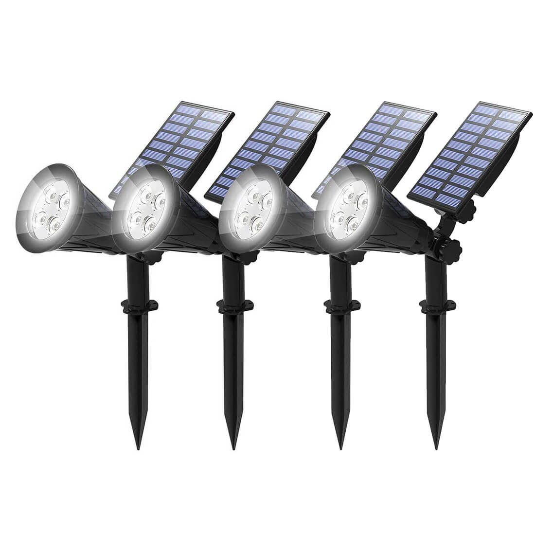 Solar Spot Lights Outdoor with Adjustable Angles and Waterproof Design