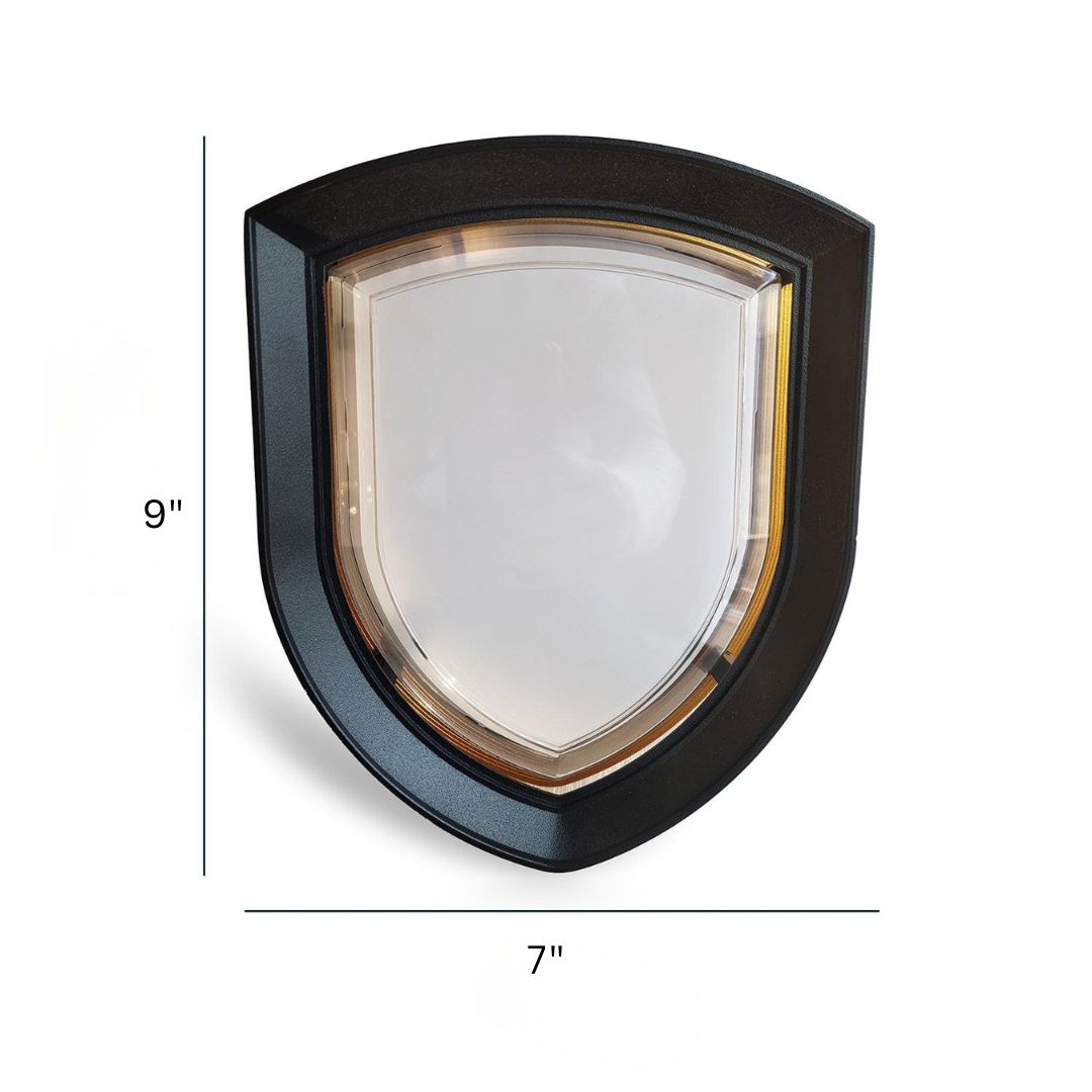 Outdoor Wall Light Sconce with Warm White LED - Metal and Acrylic Design