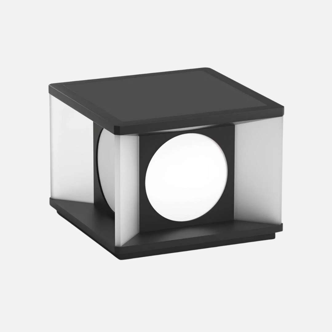 Square Outdoor Lamp with Integrated LED – Durable Acrylic Shade for Garden Lights