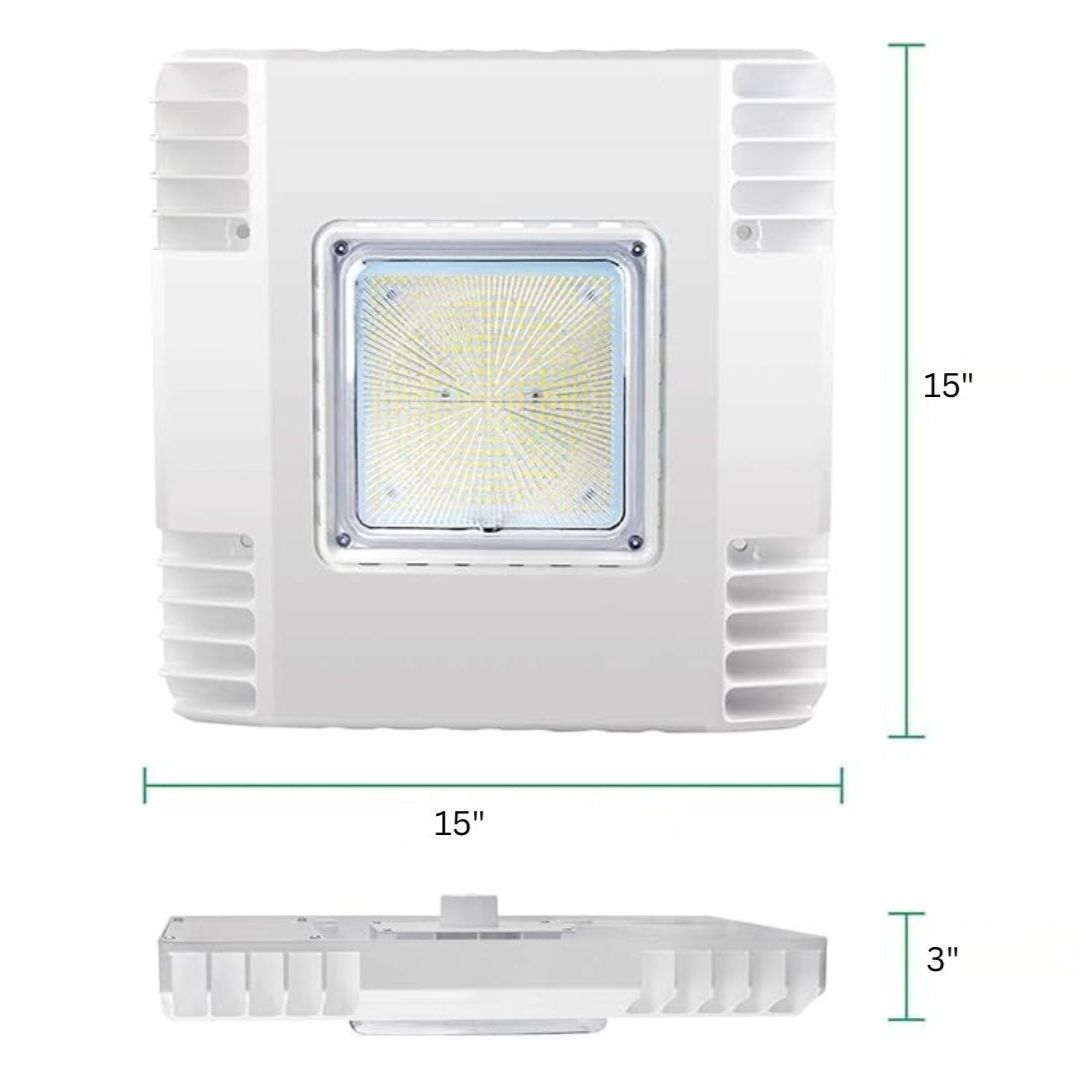 150W LED Canopy Light Outdoor Waterproof 5700K Ceiling Mount Fixture