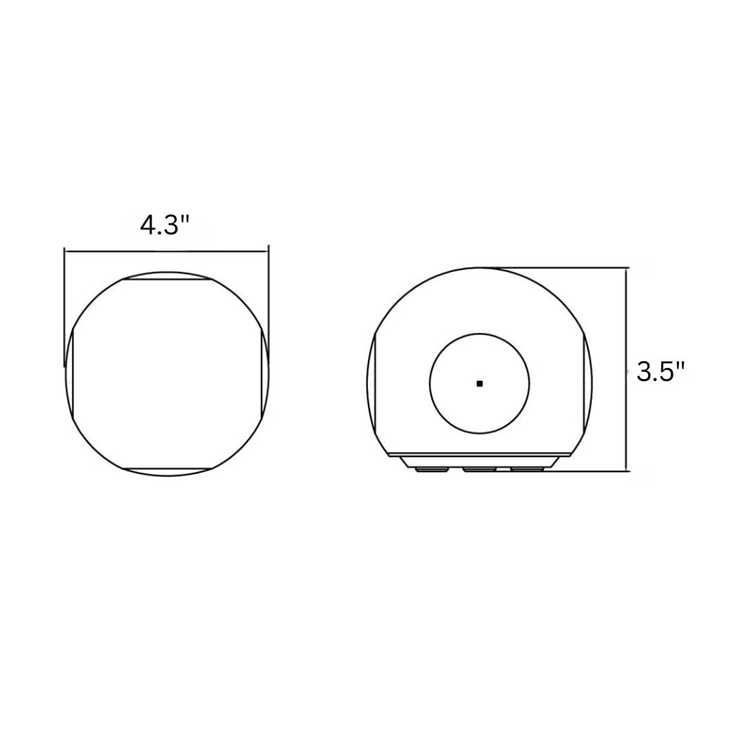 LED Outdoor Wall Light Black Aluminum IP54 3000K