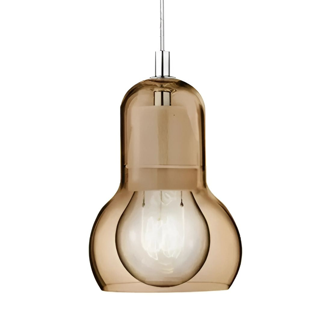 Glass Pendant Light – Retro E27, Ø11–18cm, Blown Glass