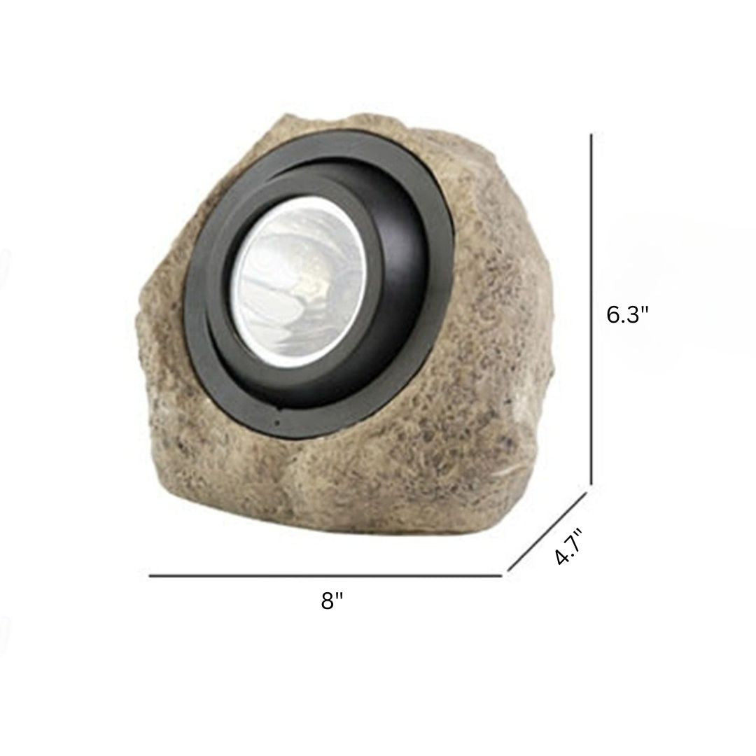 Solar Rock Light Outdoor LED Spotlight Waterproof IP65 – Warm White
