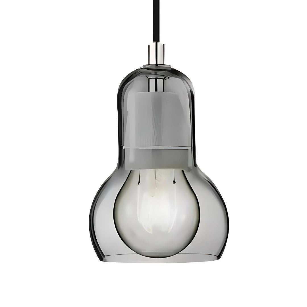 Glass Pendant Light – Retro E27, Ø11–18cm, Blown Glass