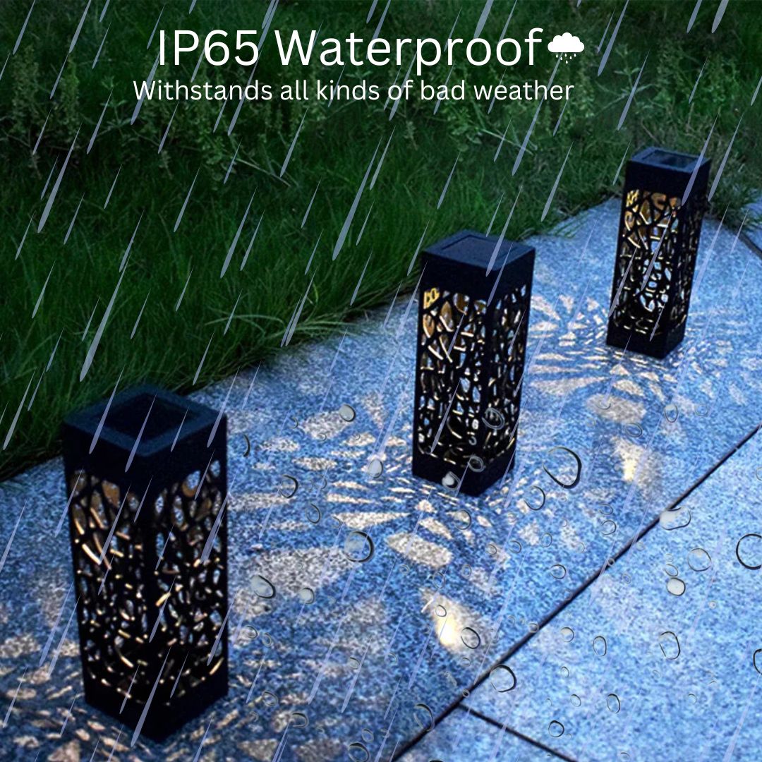 Solar Stake Lights – 4-Pack, Waterproof, Outdoor LED