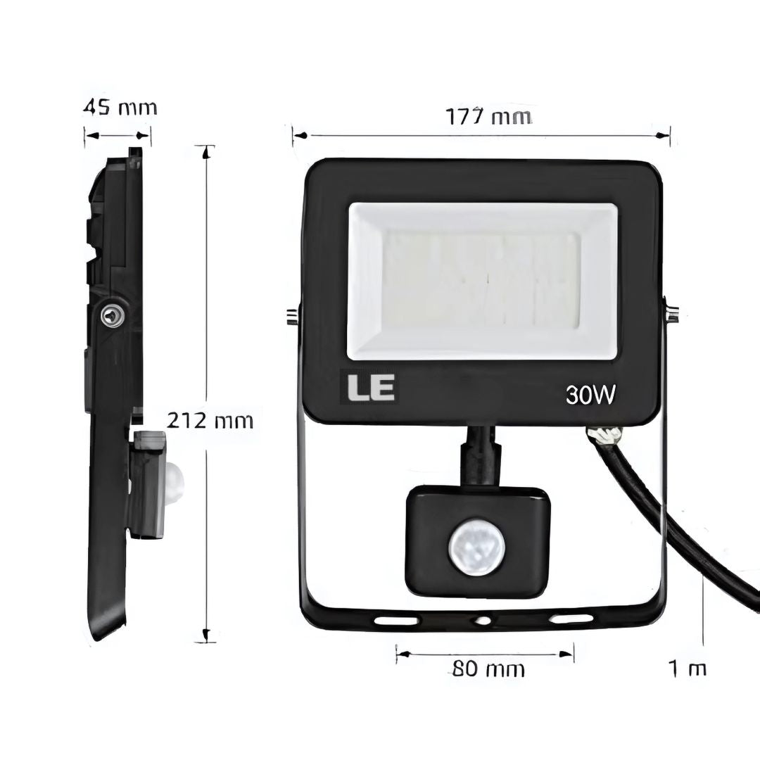 LED Flood Light Motion Sensor 15W/30W/50W 5000K Waterproof Outdoor