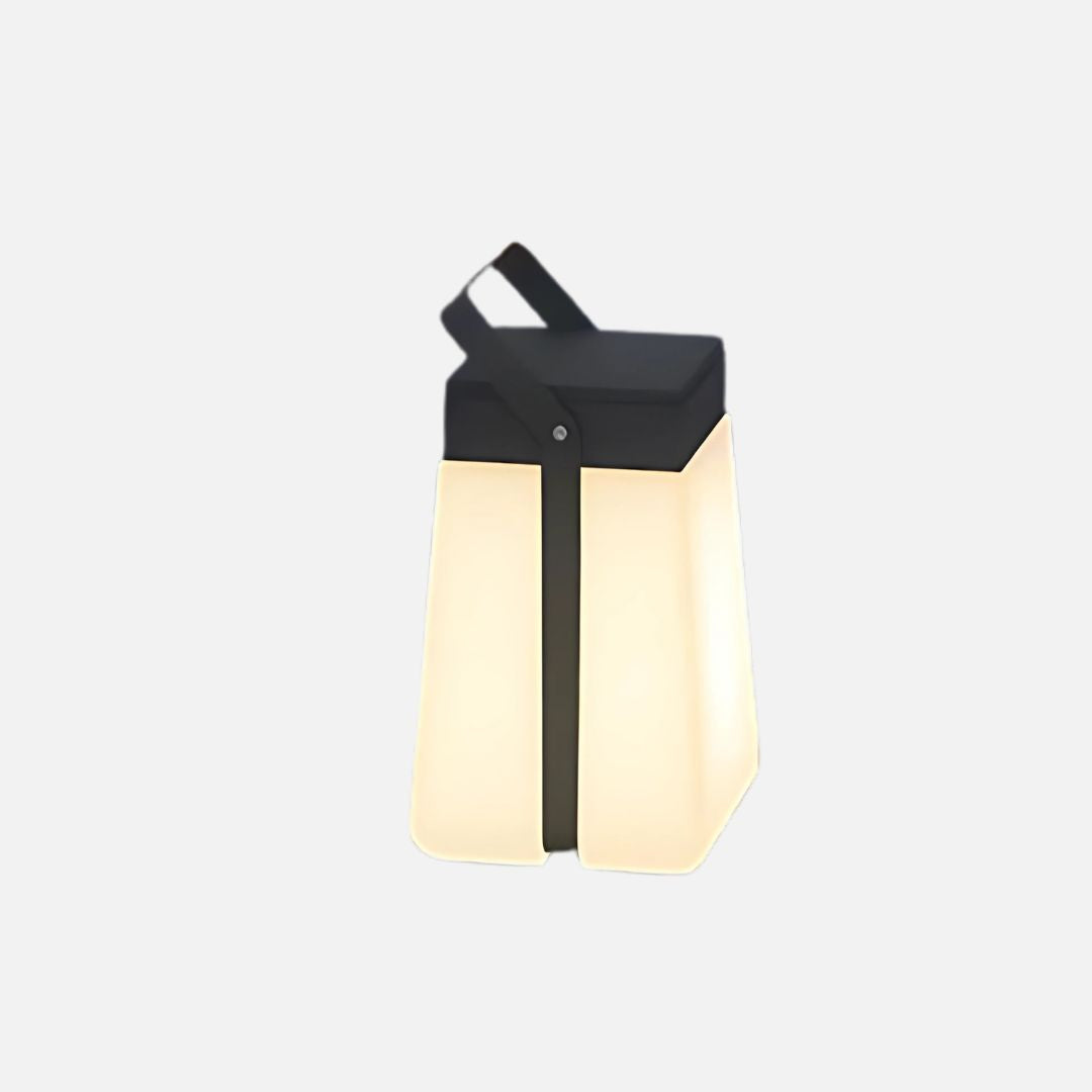 Outdoor Solar Lantern with Remote Control and Dusk-to-Dawn Sensor