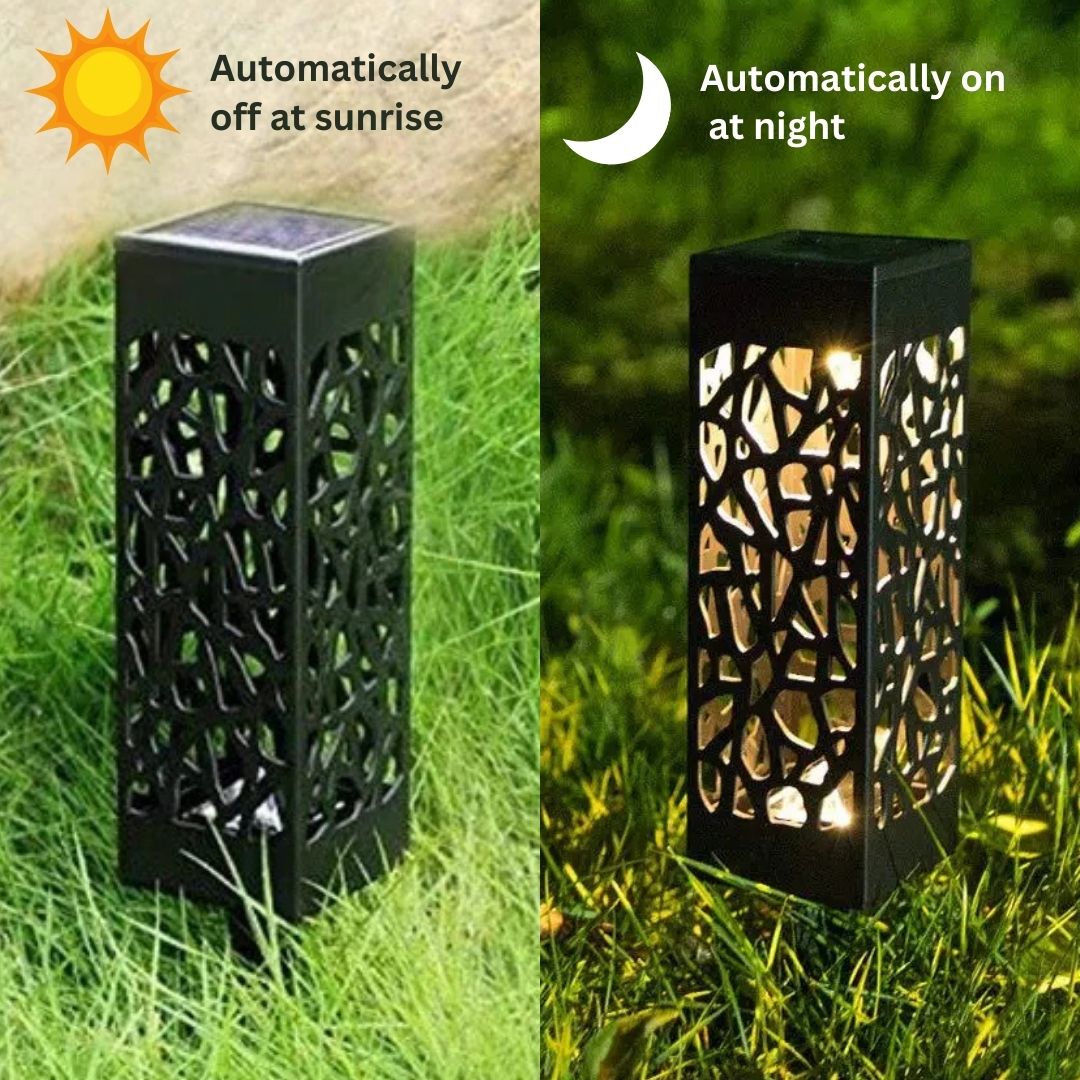 Solar Stake Lights – 4-Pack, Waterproof, Outdoor LED