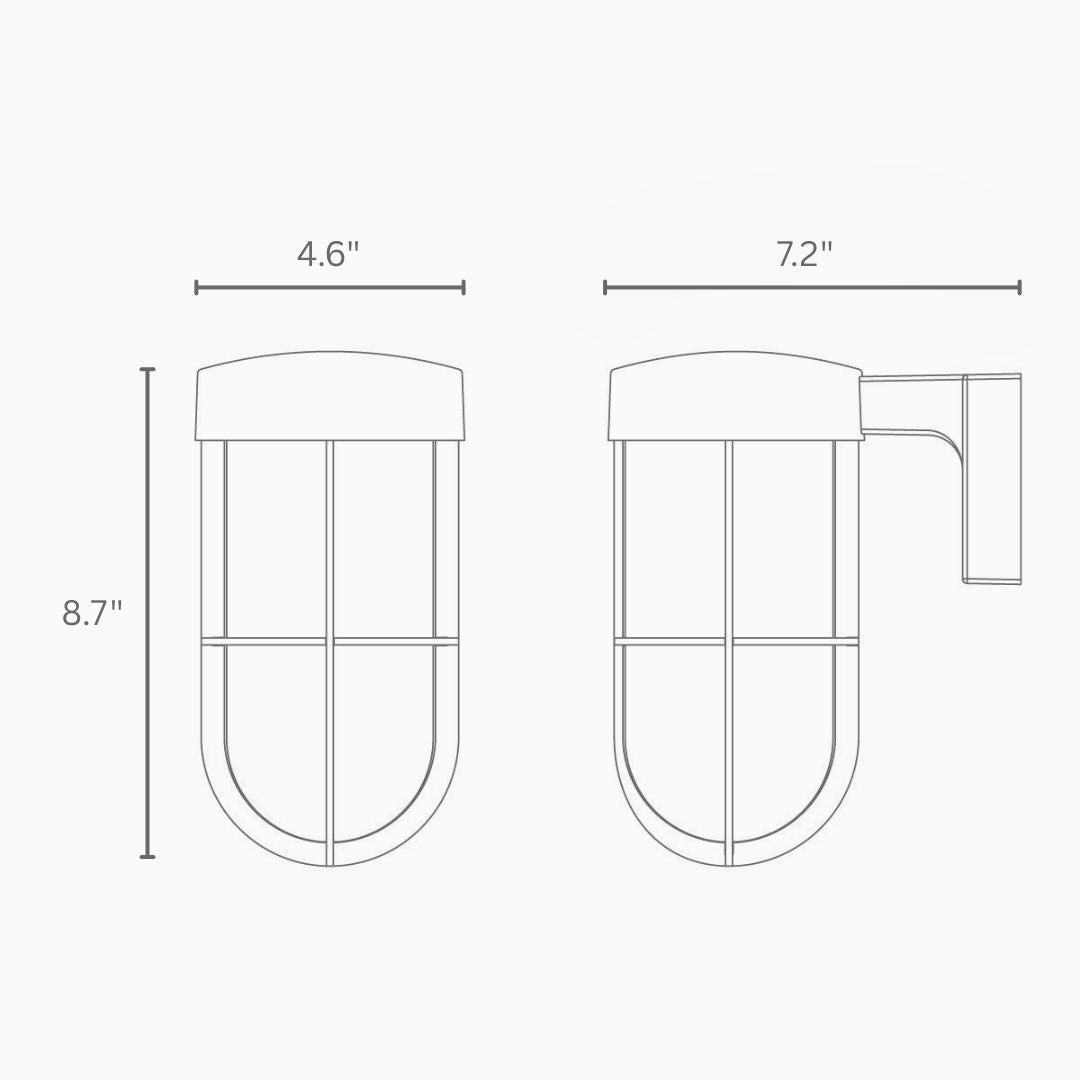 Outdoor Wall Light Brass IP44 – Frosted Glass E27 Wall Lamp