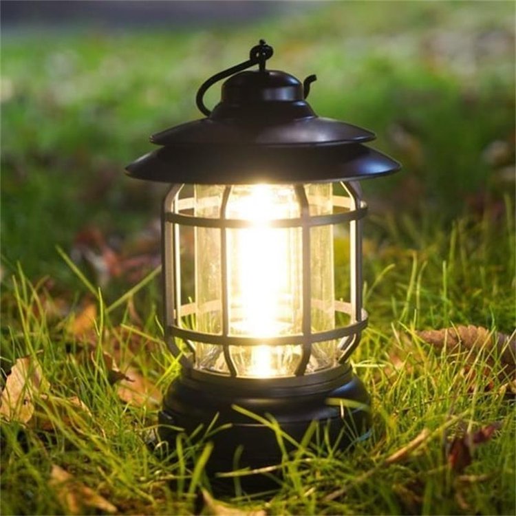 LED Camping Lantern – Rechargeable, Dimmable, Magnetic Hook