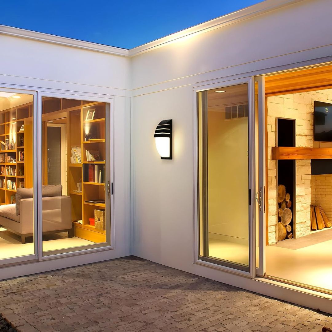 Outdoor Wall Light with 6W LED, Graphite Gray Aluminium Exterior Sconce
