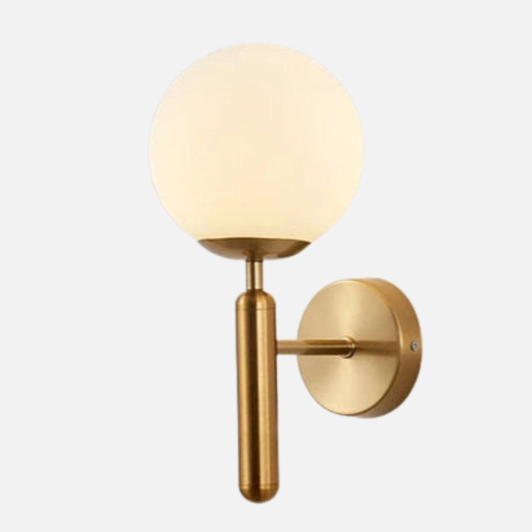 Modern Glass Ball Wall Sconce - Elegant Metal Wall Lamp for Home Décor