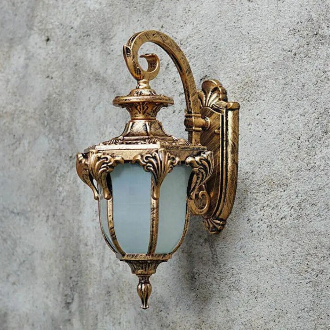 Vintage Weatherproof Outdoor Wall Light - Die-Cast Aluminum Exterior Sconce