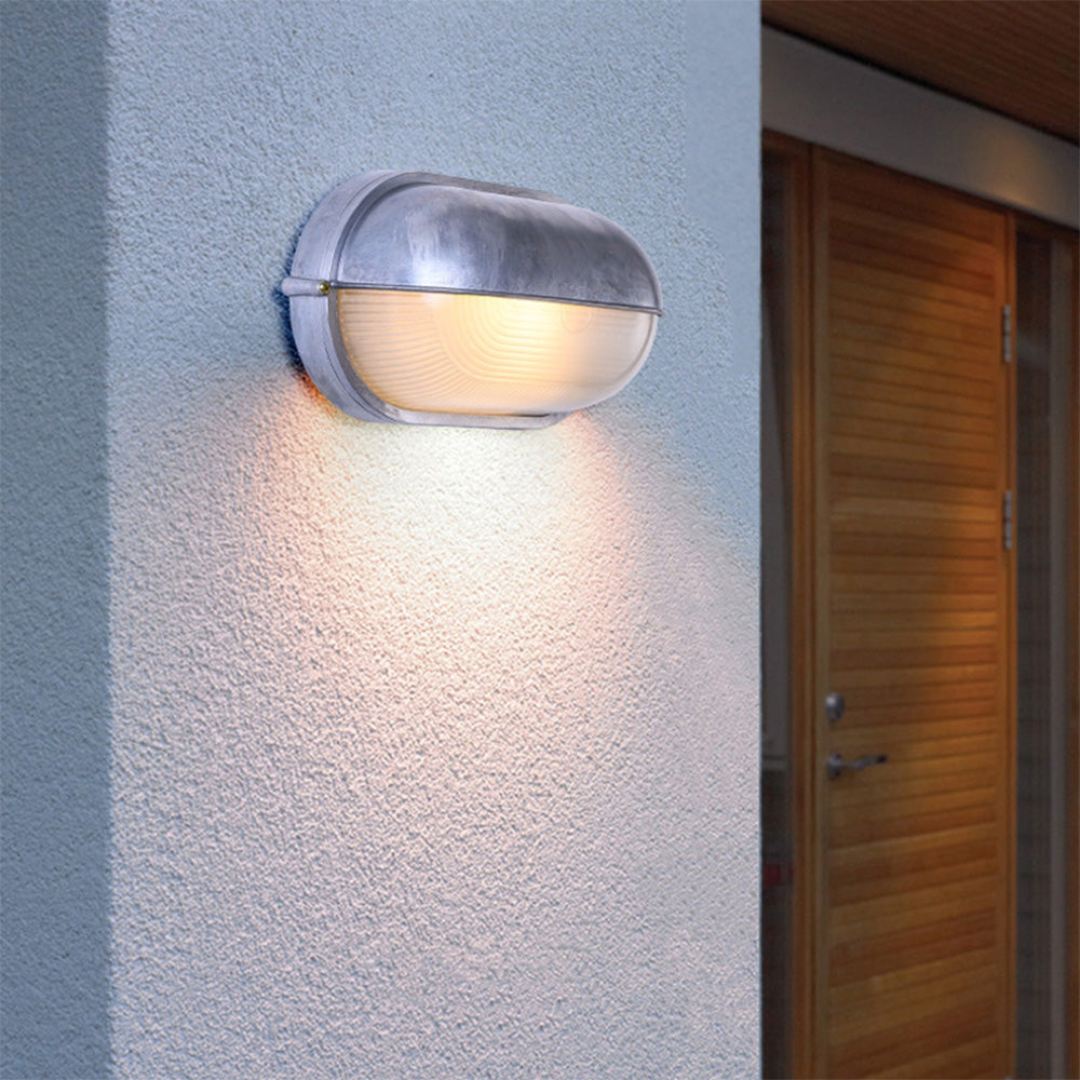 Modern Waterproof Outdoor Wall Sconce - Sleek Aluminum and Glass Design