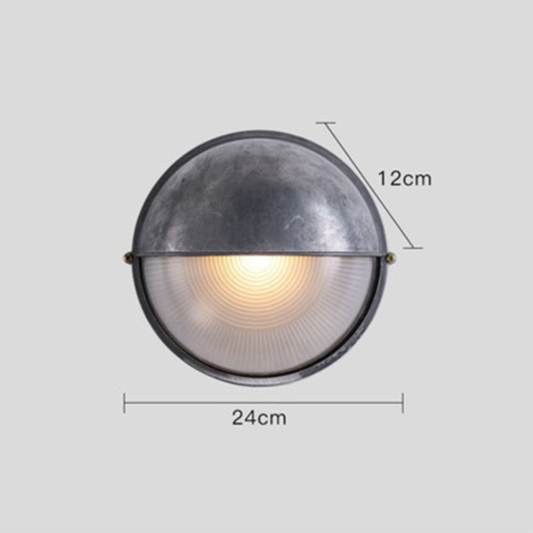Modern Waterproof Outdoor Wall Sconce - Sleek Aluminum and Glass Design