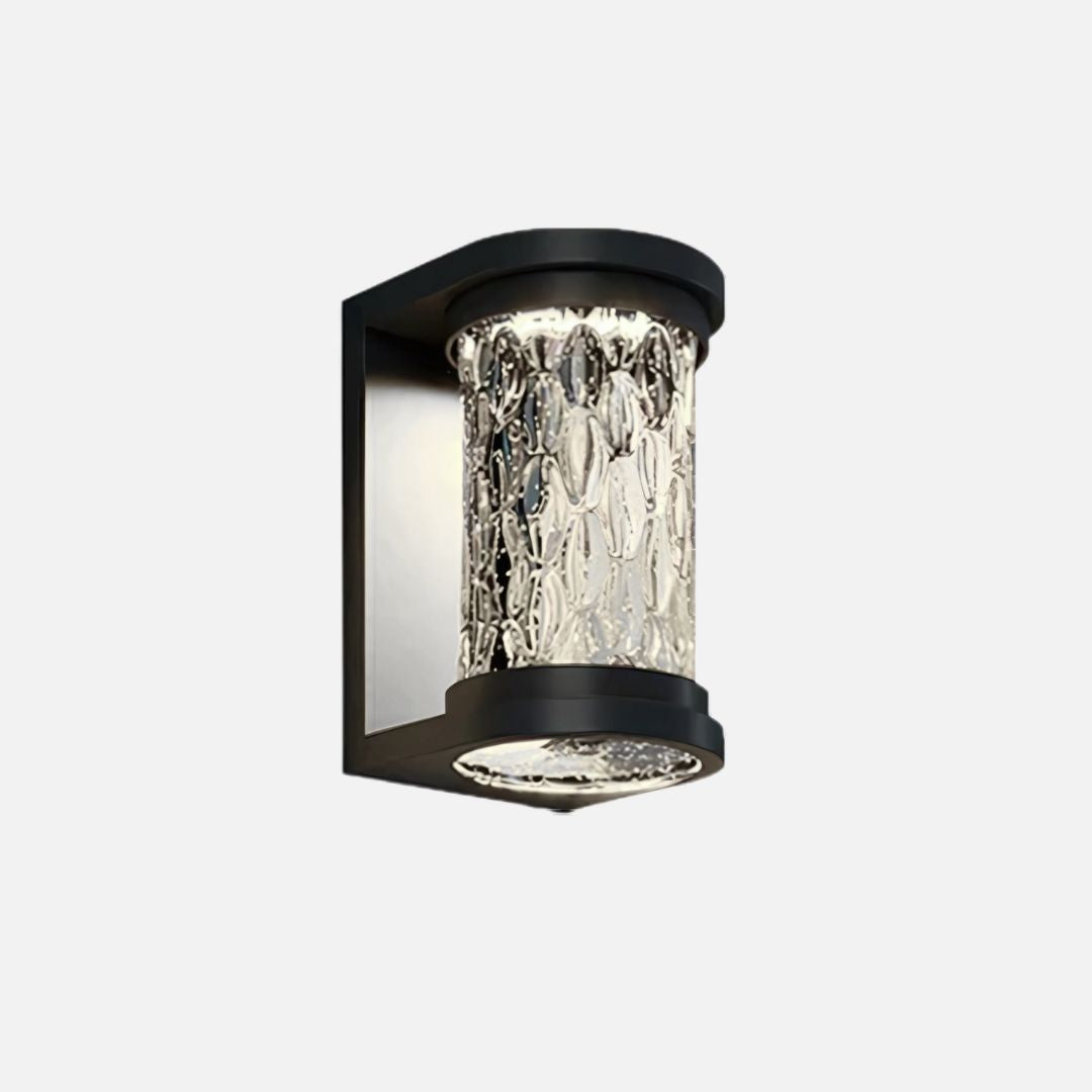 Outdoor Wall Lamp IP65 LED Crystal Effect Stainless Steel Light