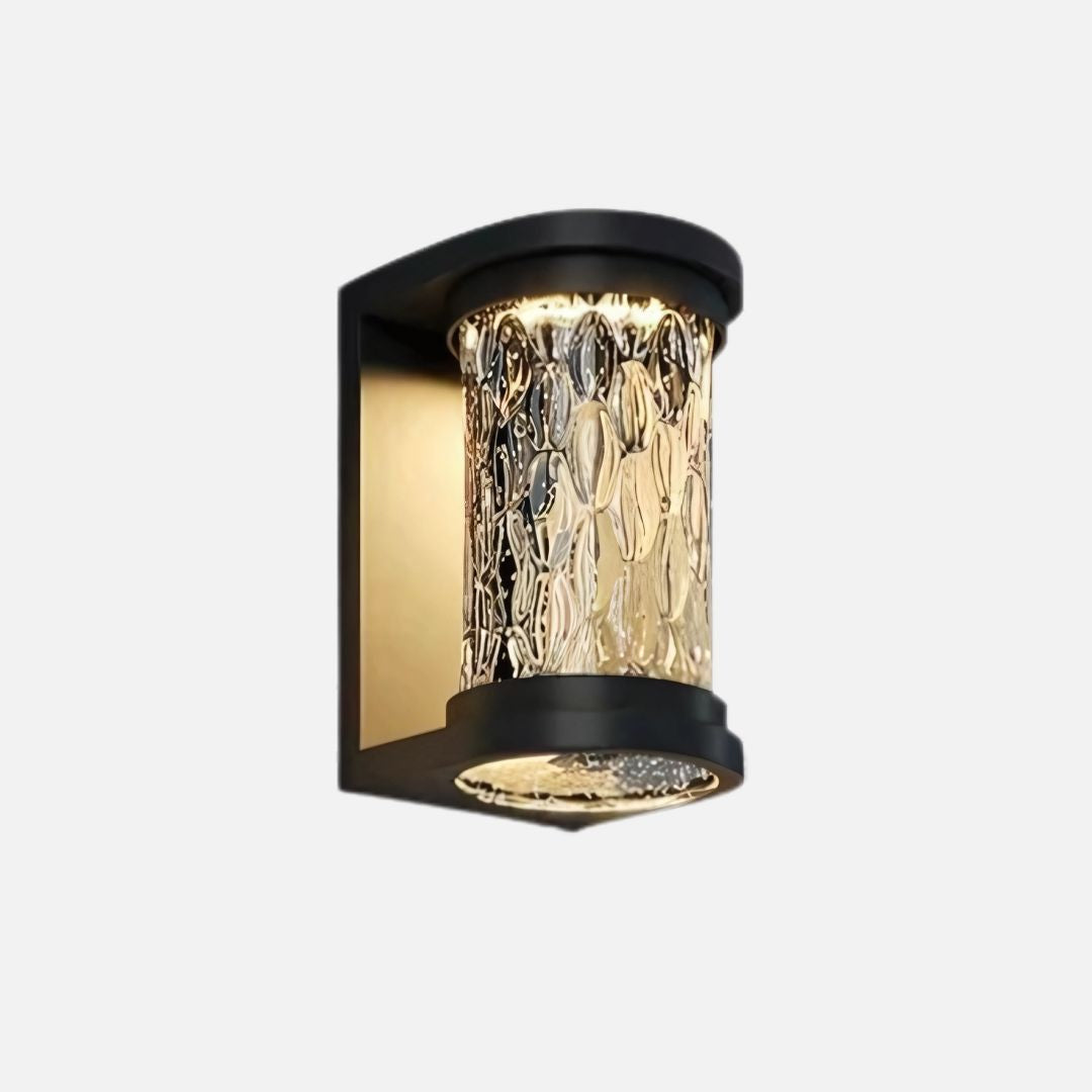 Outdoor Wall Lamp IP65 LED Crystal Effect Stainless Steel Light