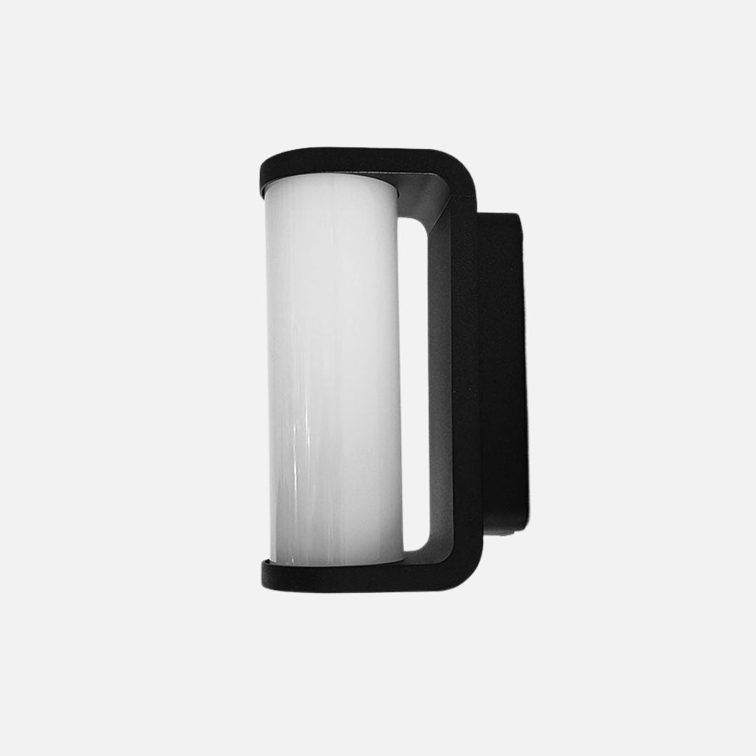 Outdoor LED Wall Light – Minimalist Black Aluminum Exterior Sconce, 18W