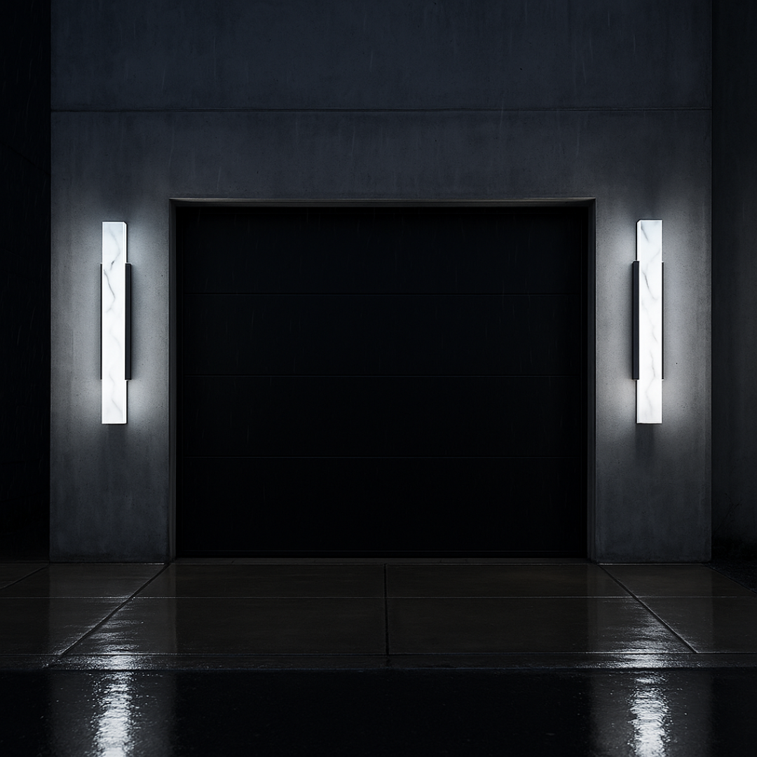 LED Wall Light – Stainless Steel, IP65, Warm & Cool White