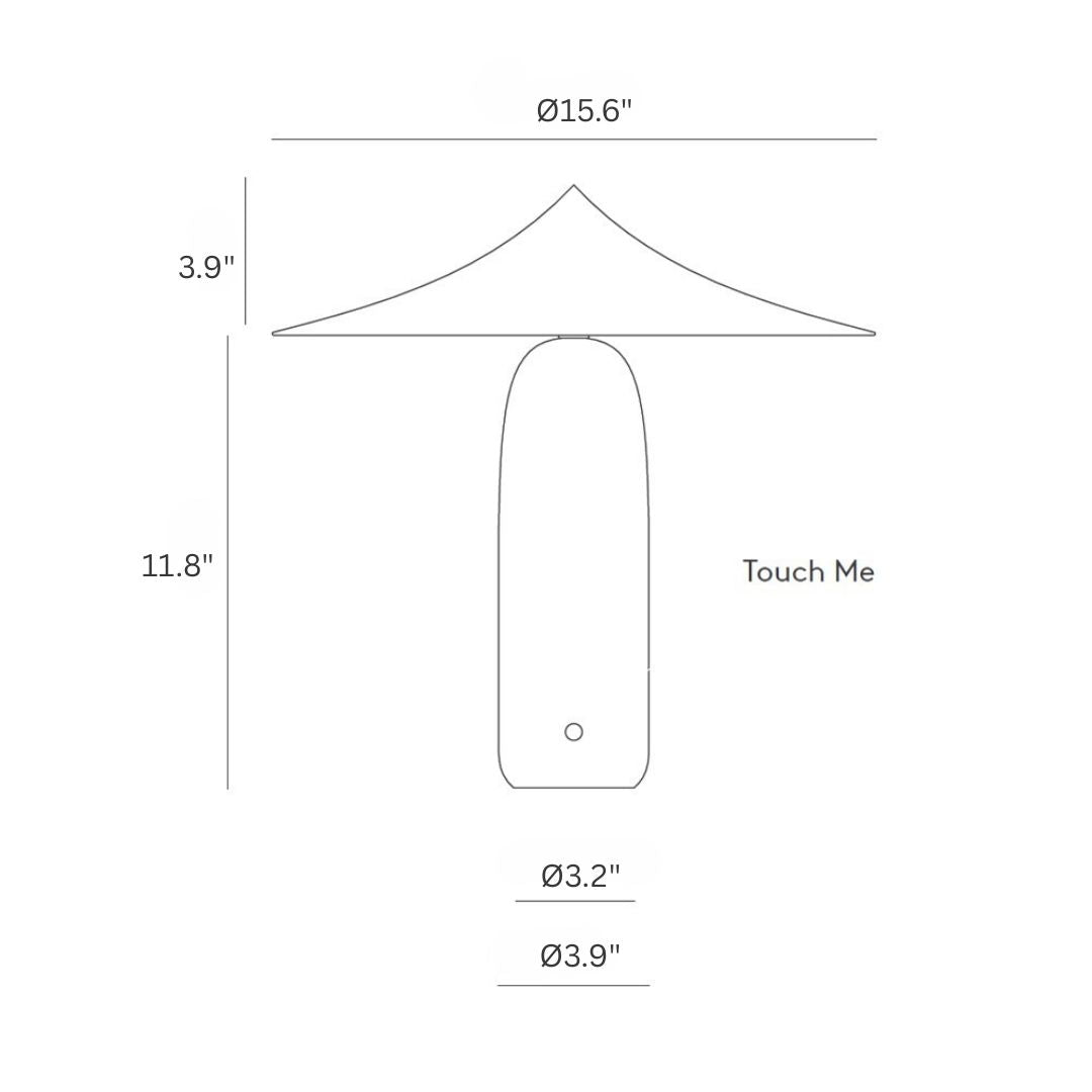 Elegant Table Lamp with Marble Base and Integrated LED – Modern Bedside or Desk Lamp