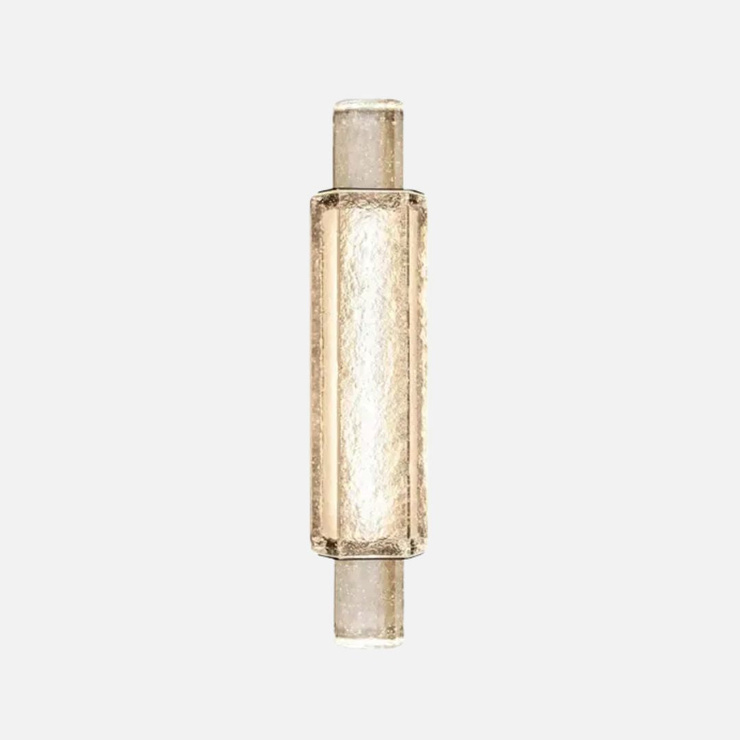 Crystal Wall Light Glass LED Fixture Stainless Steel Warm White 25in