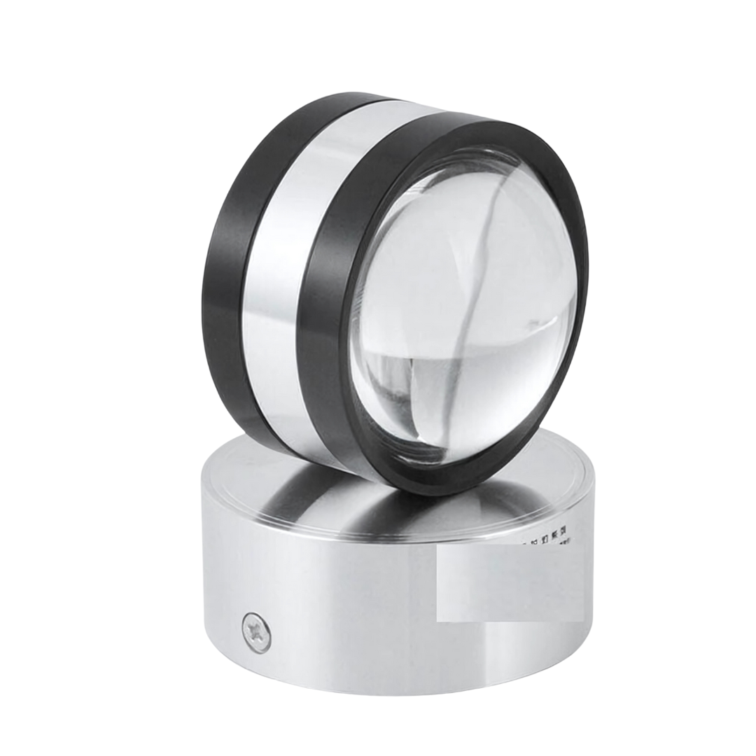 LED Wall Light Fixture Up Down Spotlight for Hallways Silver Aluminum