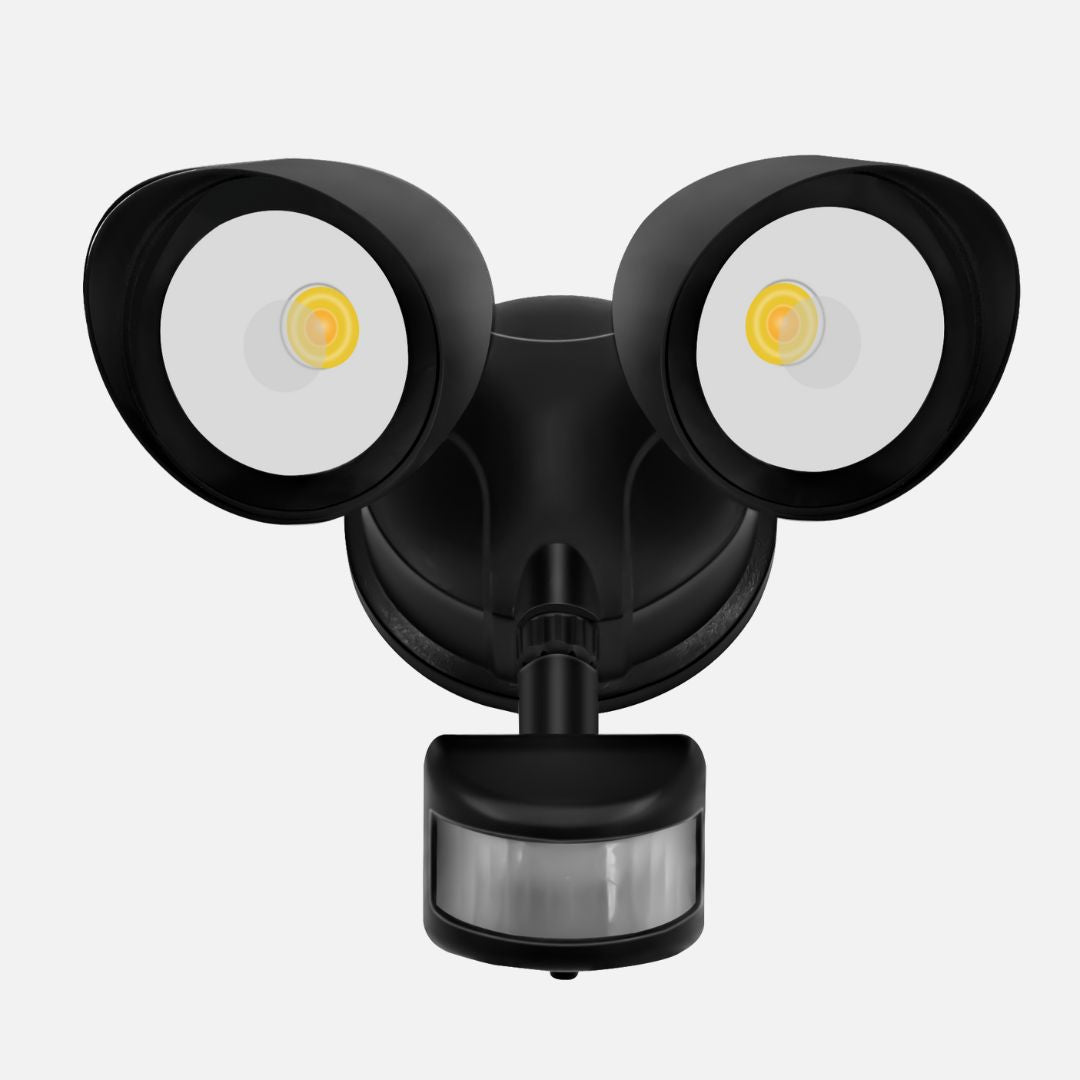 Outdoor LED Security Light with Dual Adjustable Heads – 28W Wall Light