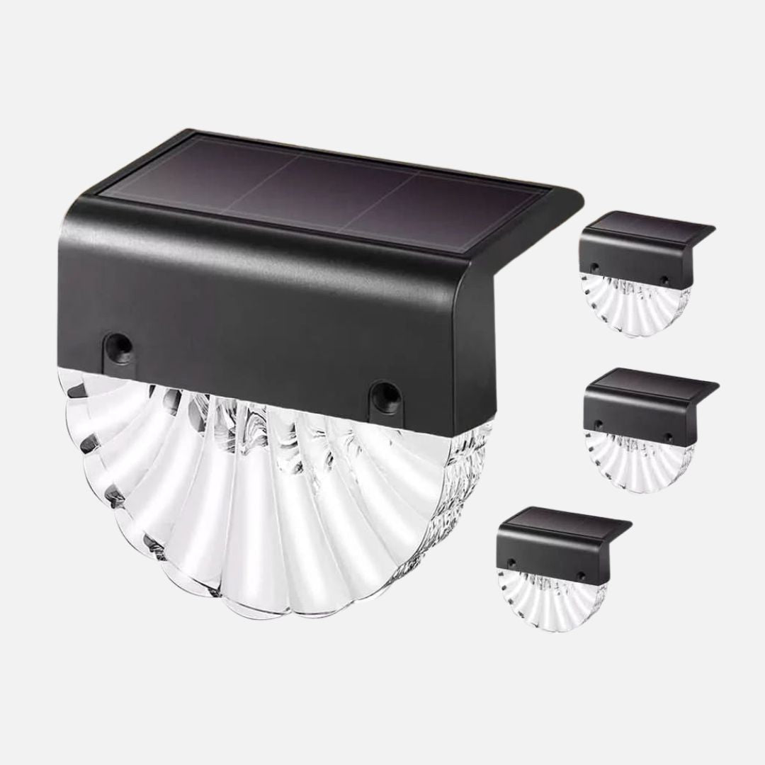 Solar Garden Wall Lights – 4-Pack Waterproof Outdoor Solar Lights