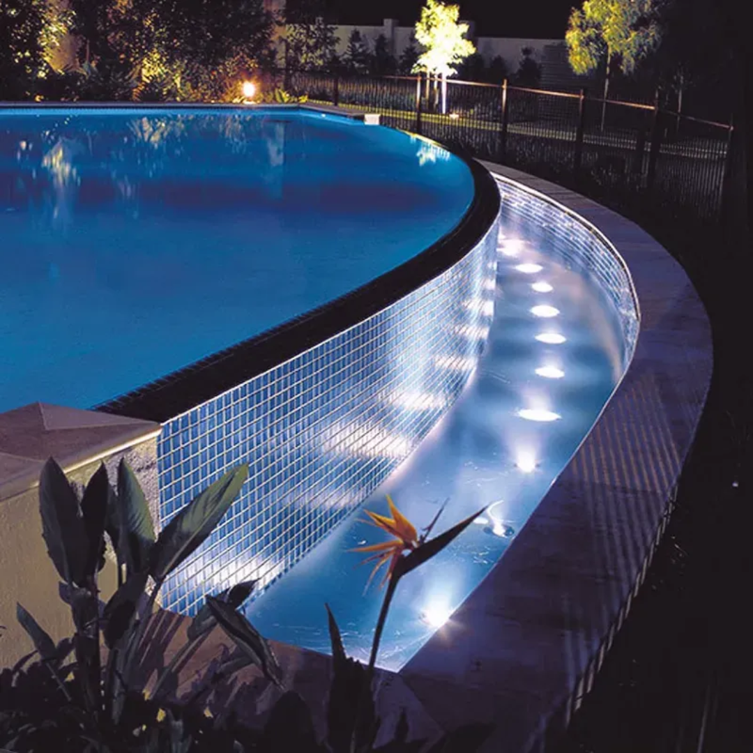 Outdoor Recessed Deck Light Stainless Steel IP68 Warm White