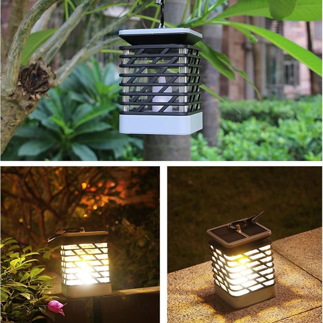 Solar LED Lantern Lights Outdoor Waterproof Warm White