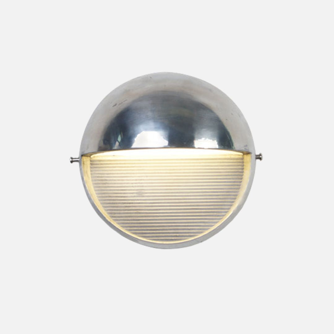 Scandi-Style Outdoor Wall Lamp with Integrated LED - Aluminium Exterior Sconce