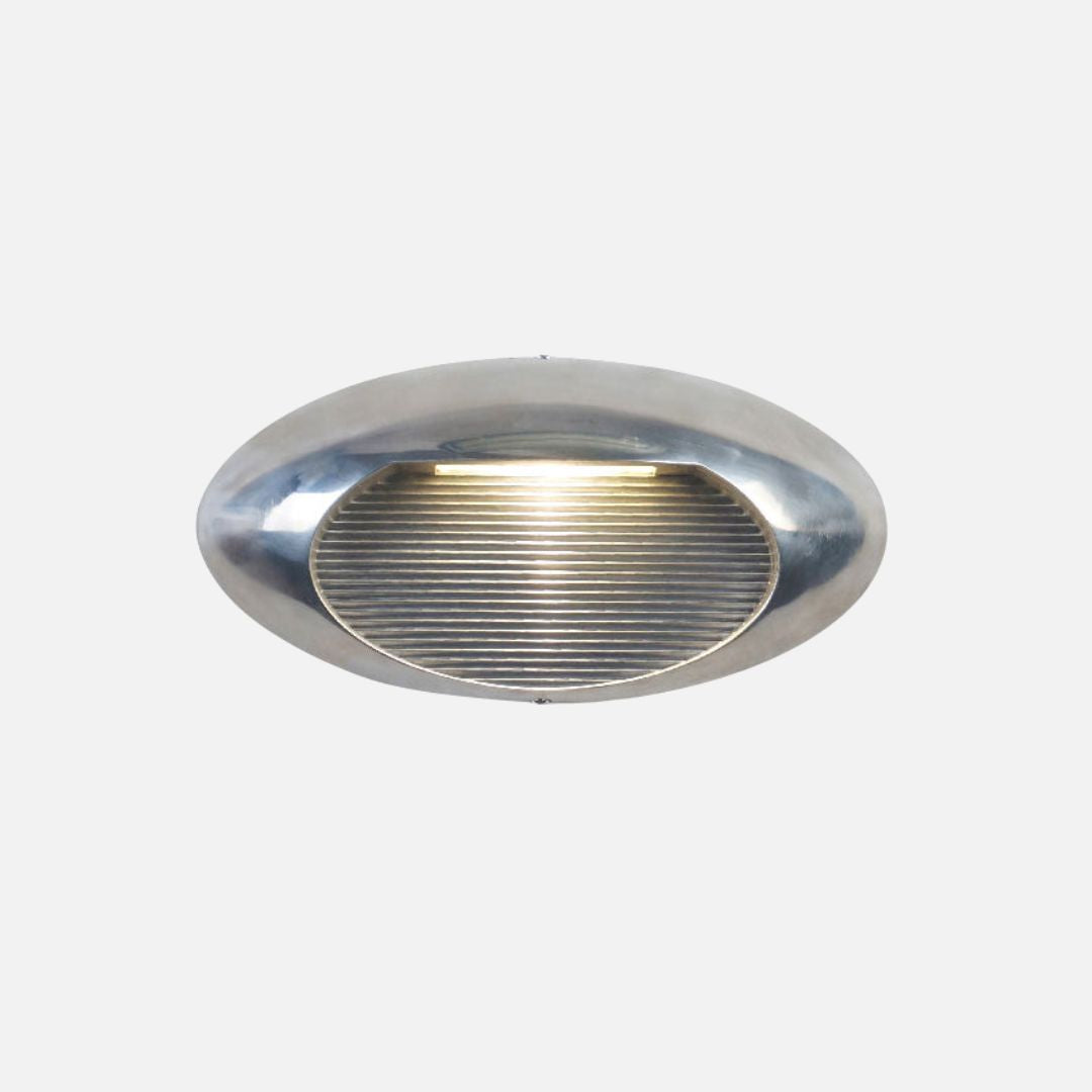 Scandi-Style Outdoor Wall Lamp with Integrated LED - Aluminium Exterior Sconce