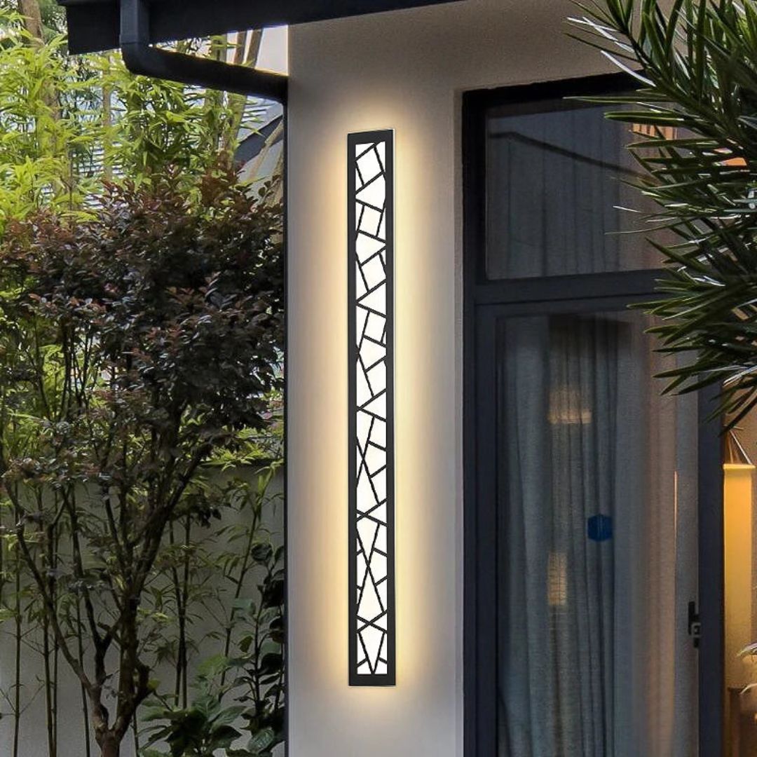 Waterproof Modern Outdoor Wall Sconce with Dimmable LED Lighting