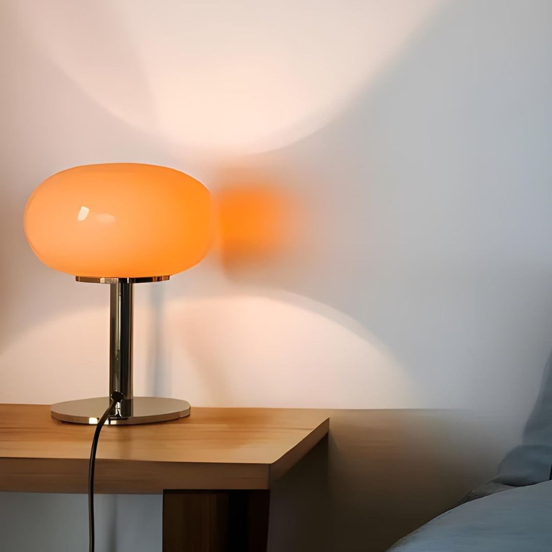 Dimmable Table Lamp with Adjustable Light Modes – Stylish 20cm Round Bedside and Desk Lamp for Living Room or Nightstand