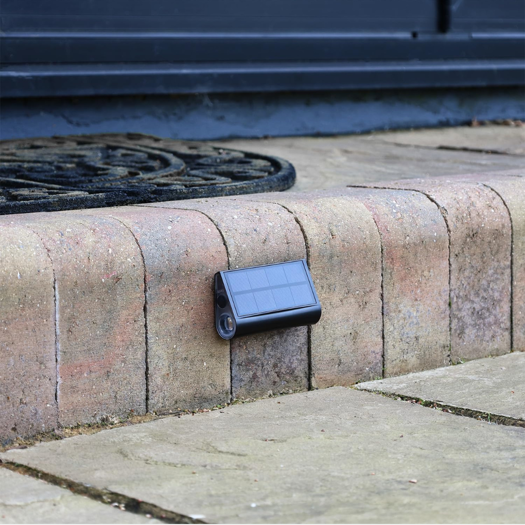 Solar Step Lights Outdoor LED Dual Beam IP54 Wall Mount 3 Pack