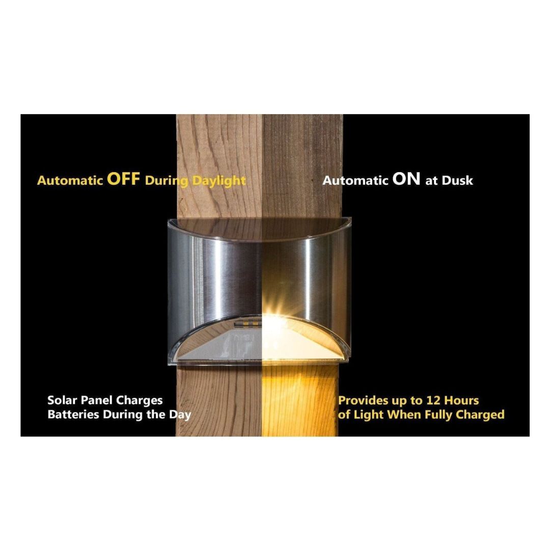 Outdoor LED Wall Light Stainless Steel Waterproof IP65 for Decks & Patios
