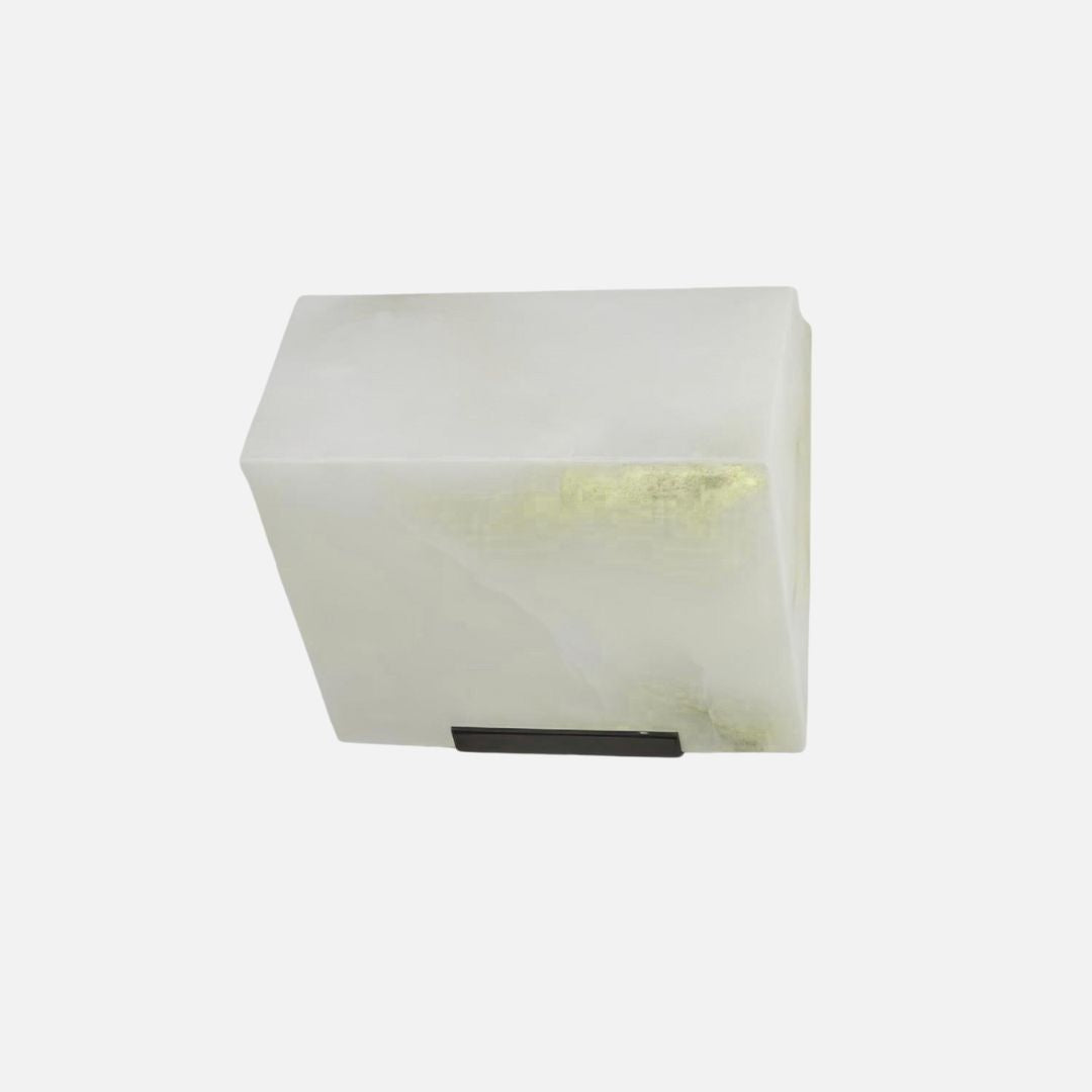 Modern Alabaster Wall Sconce Lighting with Integrated LED – Elegant Indoor Wall Lamp
