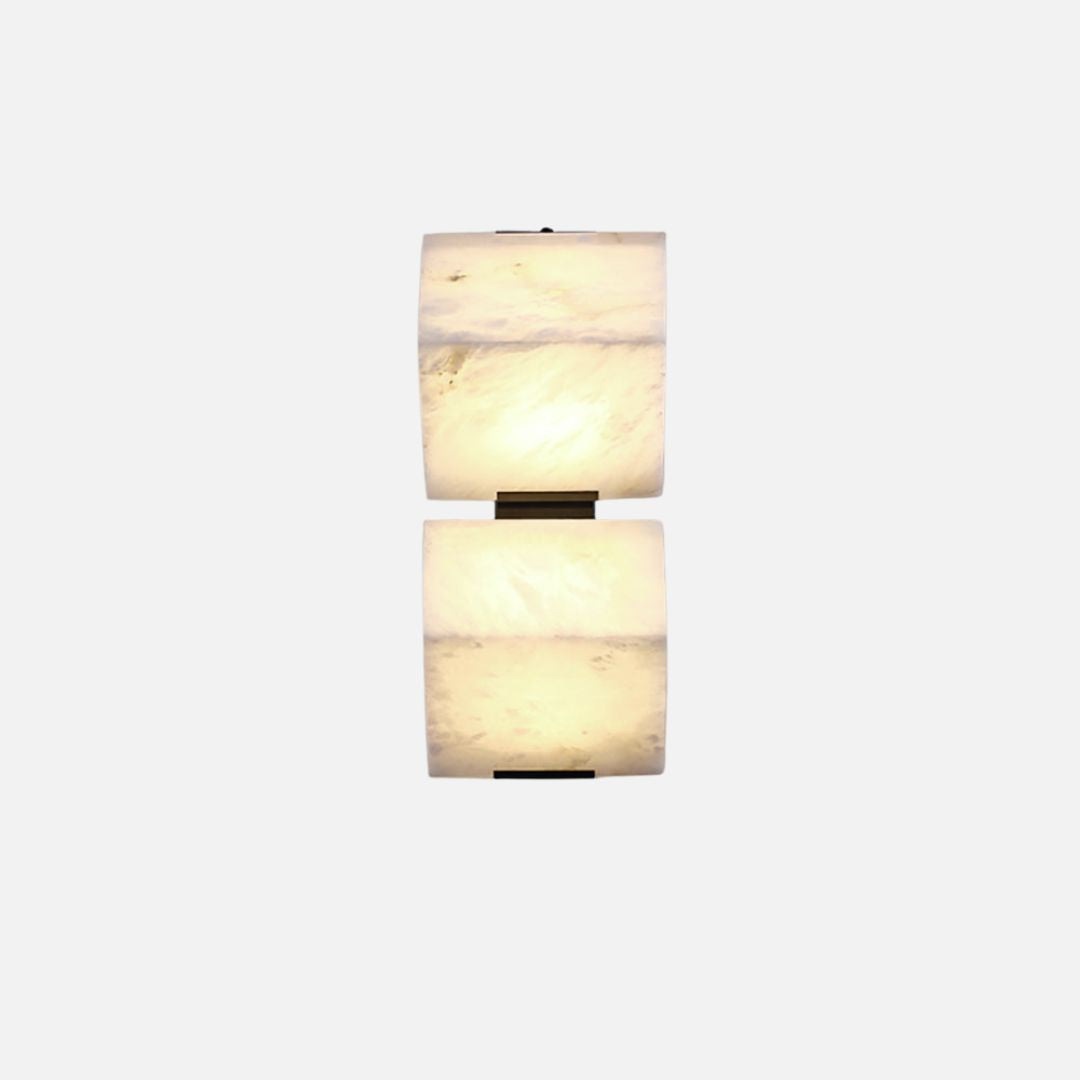 Modern Alabaster Wall Sconce Lighting with Integrated LED – Elegant Indoor Wall Lamp