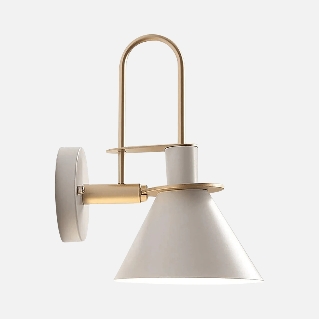 Modern Minimalist Wall Sconce Lighting - Sleek Iron Finish LED Wall Lamp for Contemporary Spaces