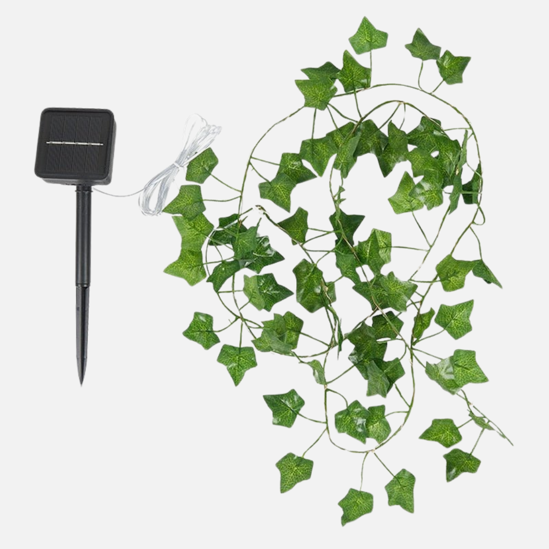 Solar Ivy String Lights with Dusk-to-Dawn Sensor – Waterproof Outdoor Fairy Lights