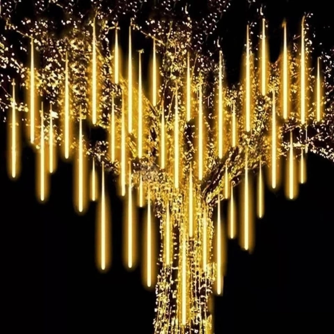 Solar LED Meteor Rain String Lights – Outdoor Fairy Lights for Festive Decor